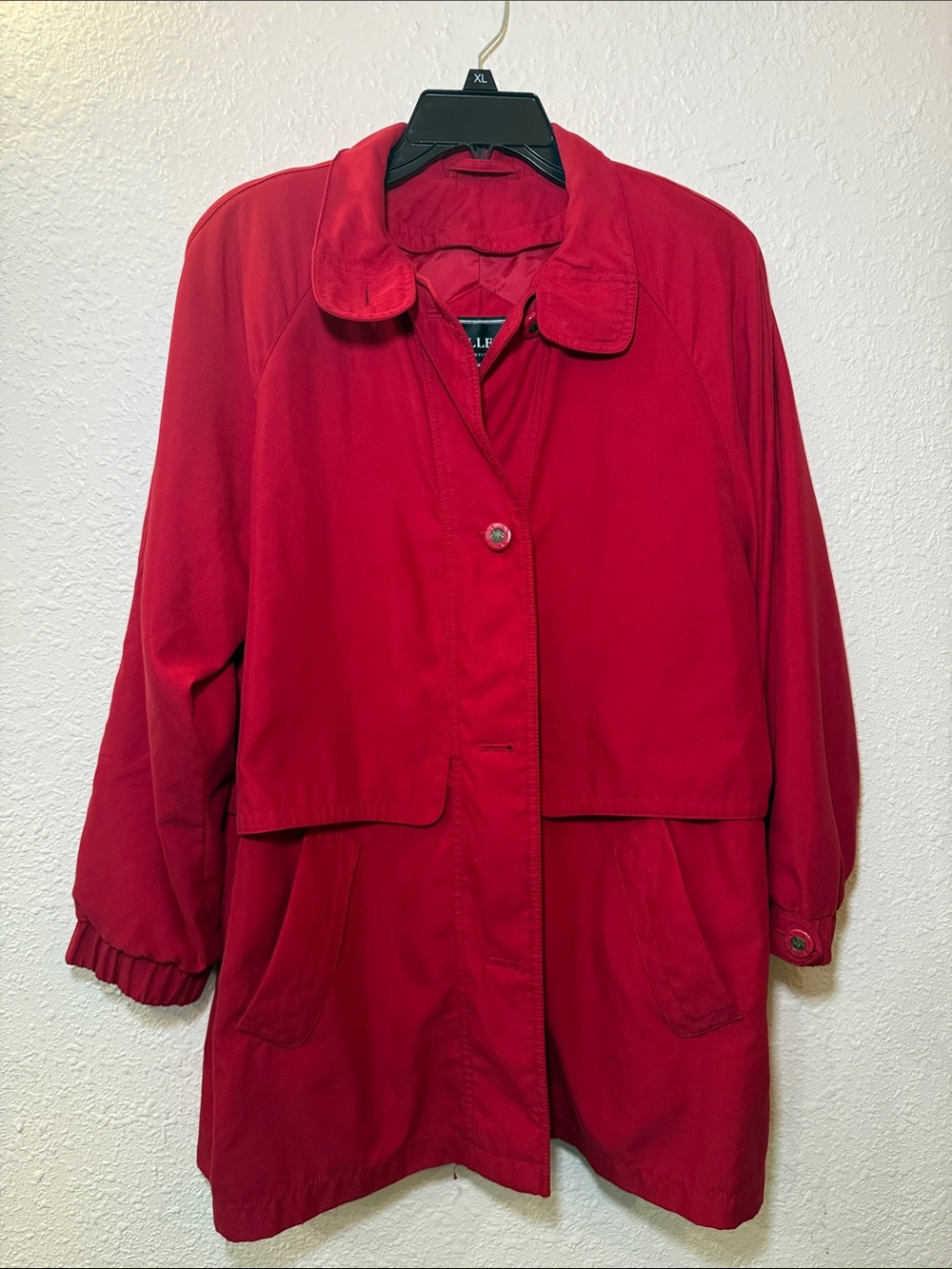 Gallery Women's Red Trench Coat